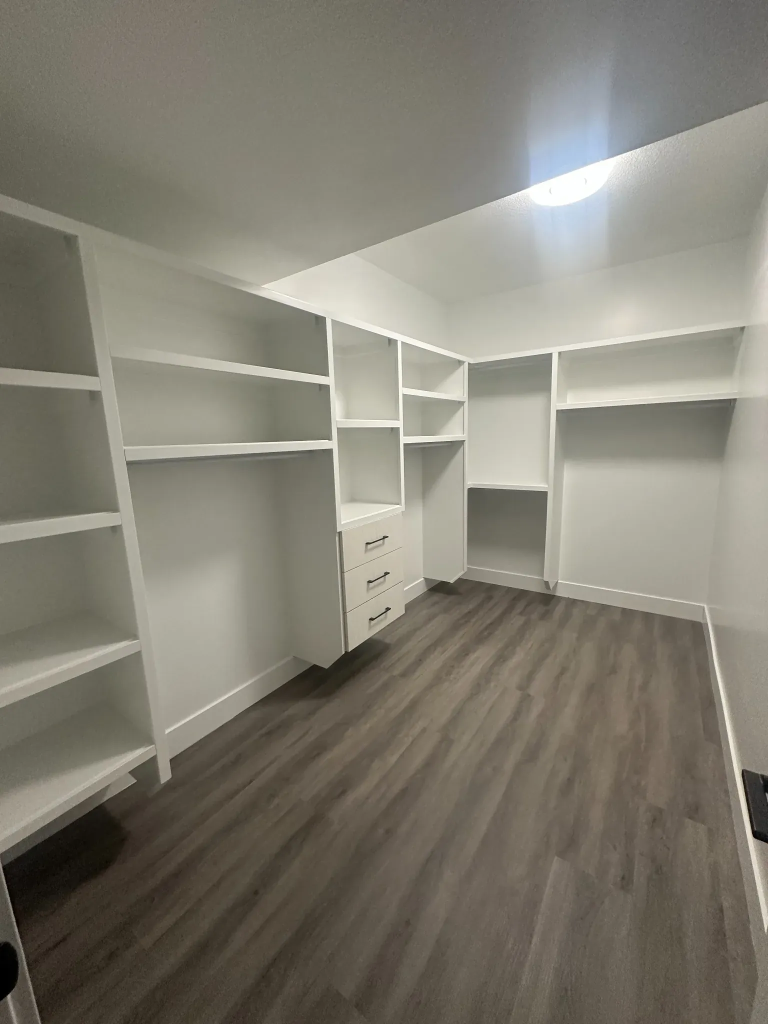 Custom walk-in closet renovation